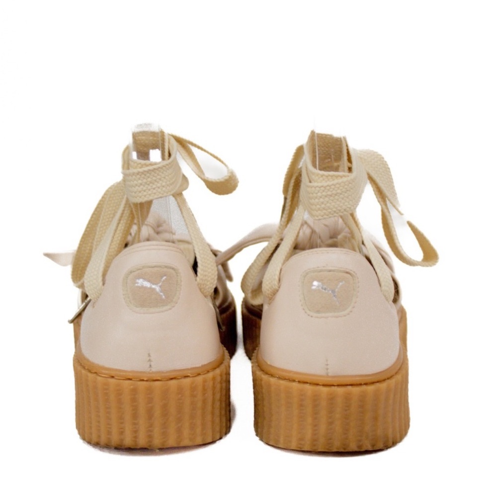 NWOT Fenty Chic Cream Platform Lace-Up Shoes - Picture 7 of 16